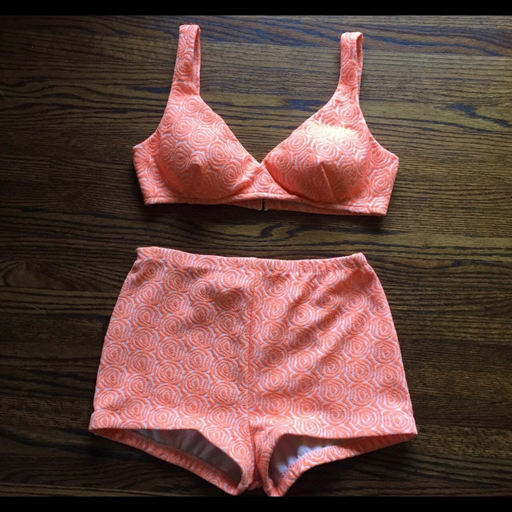 1960’s 60’s 60s bathing suit high waisted bikini